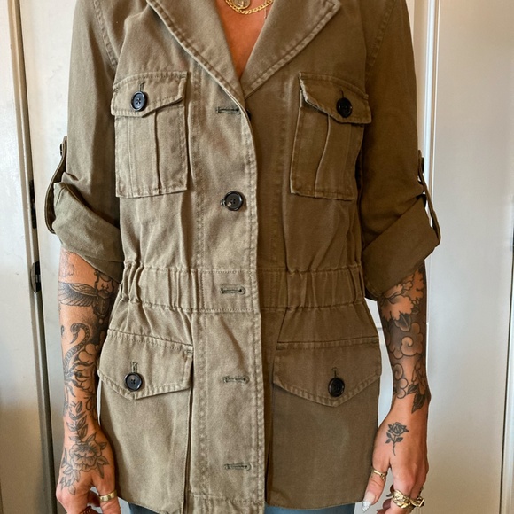 Veronica Beard Green Sequin Patch Jacket - Picture 5 of 8